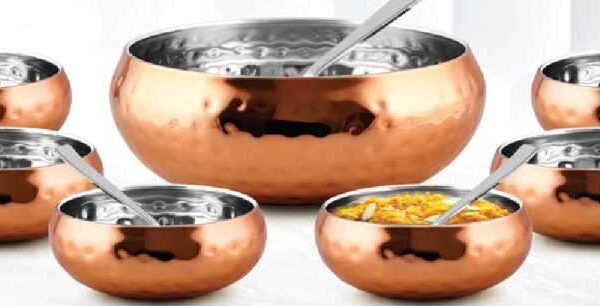 MPS 0566 Copper Pudding Set – 14 Pieces