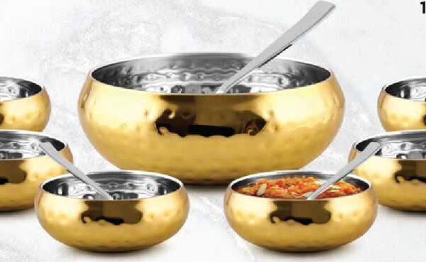 MPS 0566 Gold Pudding Set – 14 Pieces
