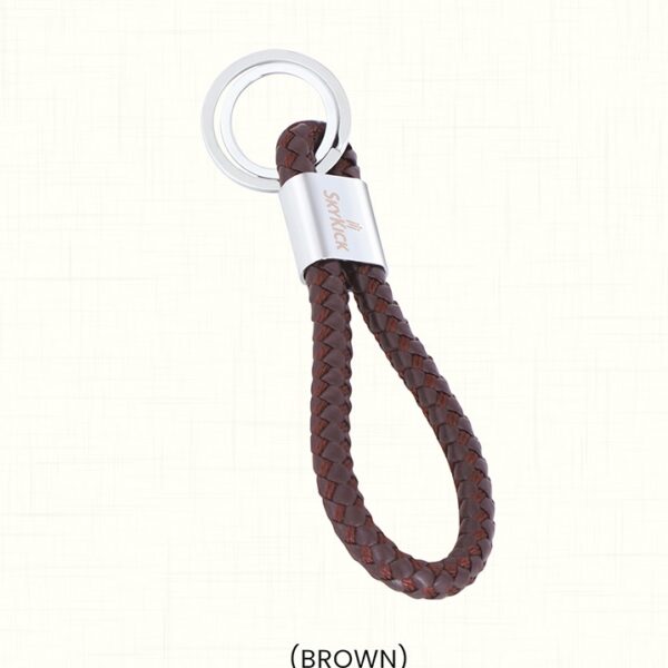 Premium Braided Leather Key Chain