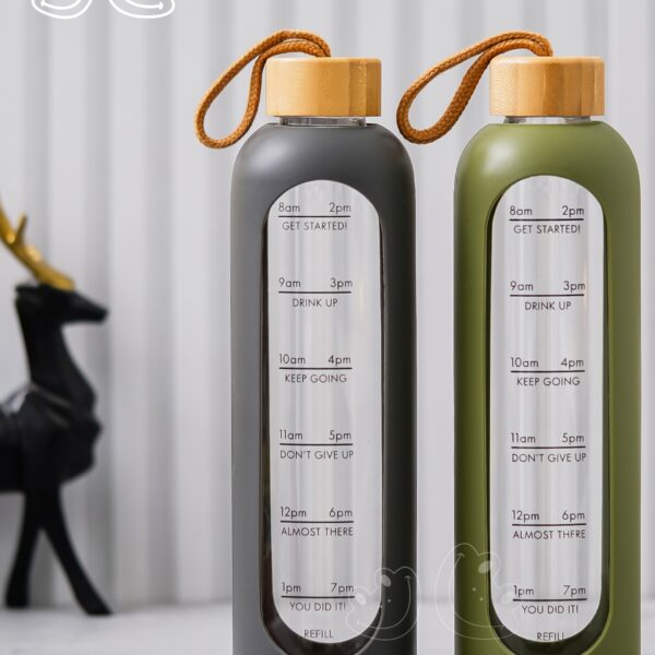 1000ml Borosilicate Glass Water & Juice Bottle