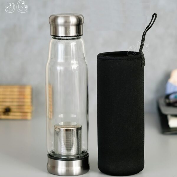 500ml Borosilicate Glass Tea Infuser Bottle