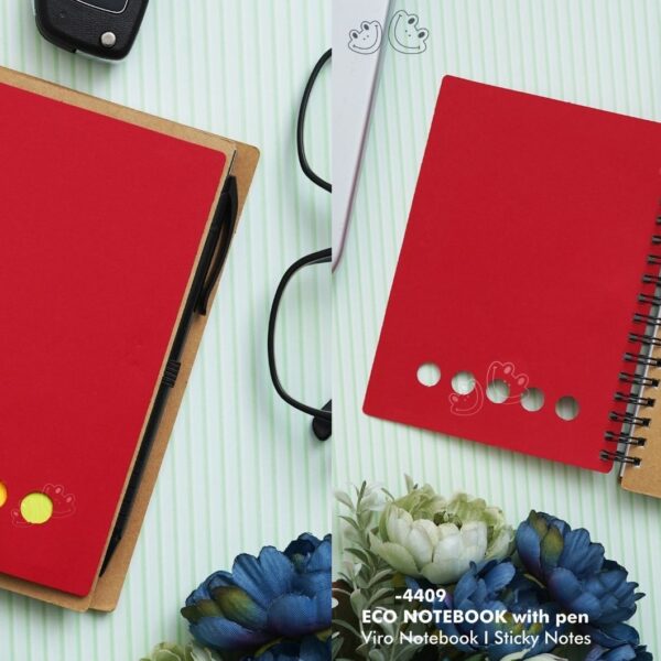 4409 Eco Notebook with Sticky Notes & Pen