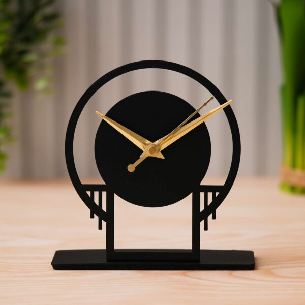 4602 Die-Cut Metal Table Clock
