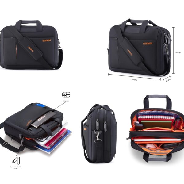 American Tourister Activair Black 14.5L Laptop Bag