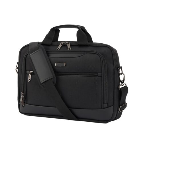 Black Medium 11.5L Polyester Laptop Bag