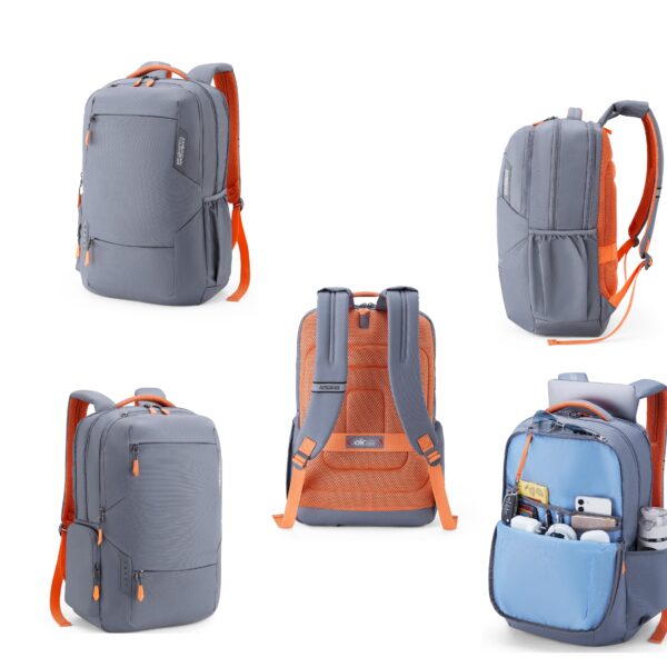 31L Charcoal Grey 600D Polyester Travel Backpack