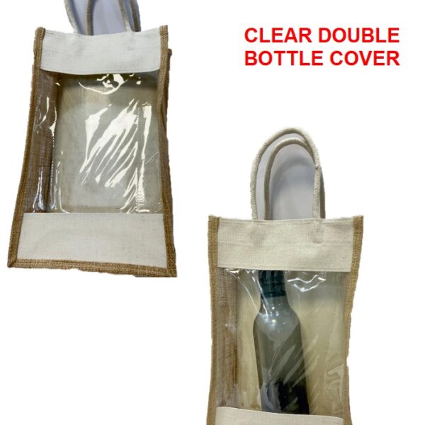 CLEAR DOUBLE BOTTLE COVER