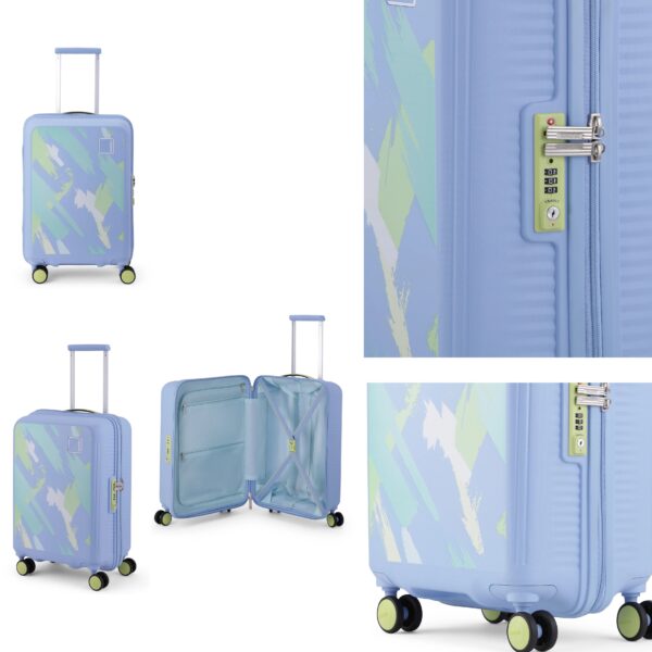 Blue Polypropylene 36L Cabin Luggage Bag