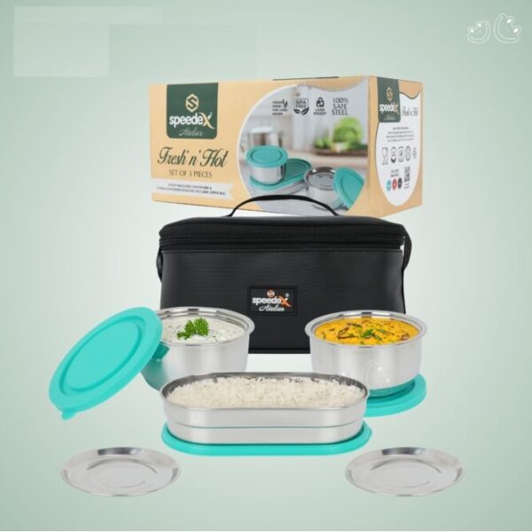 Speedex Fresh N Hot Stainless Steel Lunch Box Set