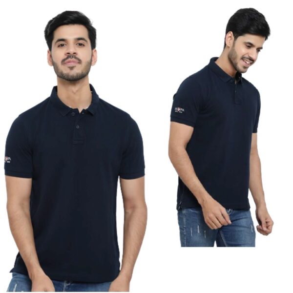 U.S. Polo Cotton Polo T-Shirt – Navy Blue