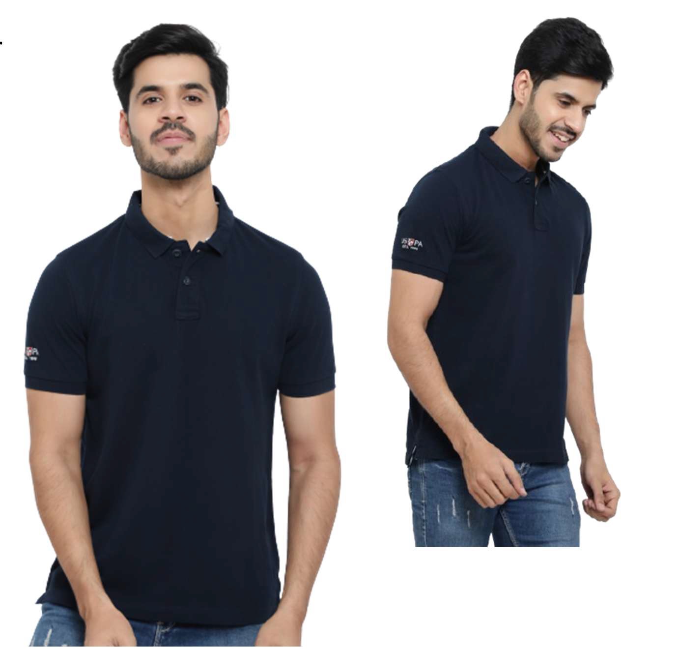 U.S. Polo Cotton Polo T-Shirt – Navy Blue