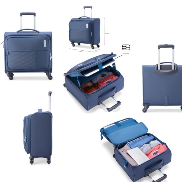 Navy Polyester 28L Travel Bag