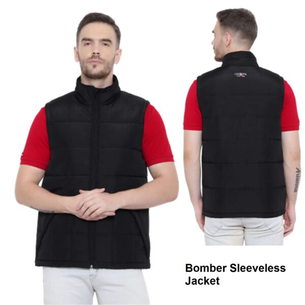 U.S. Polo Assn. Bomber Sleeveless Jacket – Black